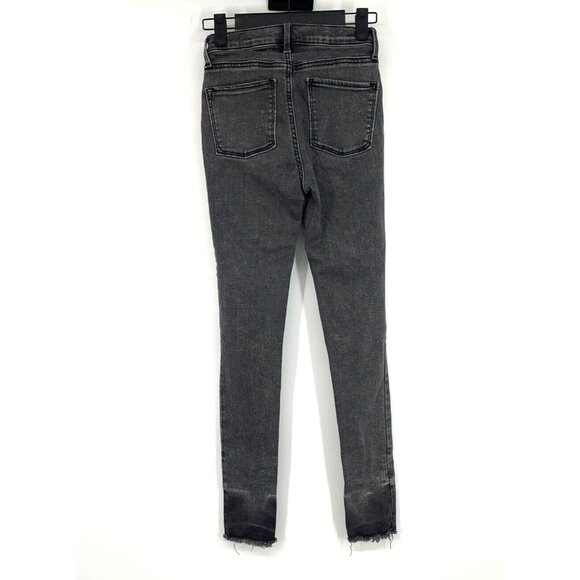 Old Navy Jeans Kids Girls Gray Ballerina Jeggings Skinny Distressed Fray - Picture 6 of 9